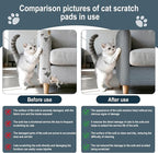 Cat Scratch Mat for Couch, Wall & Cat Tree - 78.7" Trimmable Self-Adhesive Cat Scratcher, Cat Scratch Furniture Protector, Felt Alternative to Sisal, DIY Cat Tower Replacement, 2 Pack(Light Grey)