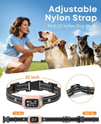 Delupet 2-in-1 Dog Bark & Training Collar – 4500FT Shock Collar with Remote Control, Automatic Anti-Barking E Collar with IPX8 Waterproof & LED Light for Small Medium Large Dog (Pink)
