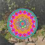 Screen Door Magnets Double Sided – Keep People, Kids, and Dogs from Running into a Screen Door. Saver - Robbins Aria Rainbow Mandala