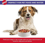 SPOT Ceramic Stoneware- Pet Bowl for Medium and Large Dogs, Classic Heavy Duty Non-Slip Ceramic Bowl for Food and Water - 7.5in Diameter
