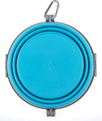 Loving Pets - Bella Roma Portable Travel Dog Bowl Collapsible Dog Food & Water Bowl (Blue, Large)