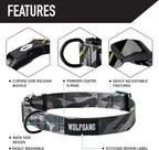 Wolfgang Heavy Duty Martingale Dog Collar with Quick Release Nylon Buckle for Walking & Training, DarkSkies Print, Small