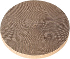Round cat Scratcher Refill, 10 inch Diameter, 7/8 inch Thickness Scratcher Replacement Pads, Scratching Board Circle, Scratch pad, scratchers for Indoor Cats (1pcs)