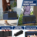 Dog Carrier Soft/Cat Crates Large Cat 20 to 25 pounds/Softsided Pet Car Travel Carry Bag 15 Pound Puppy/Top Open Transport Kennel Navy