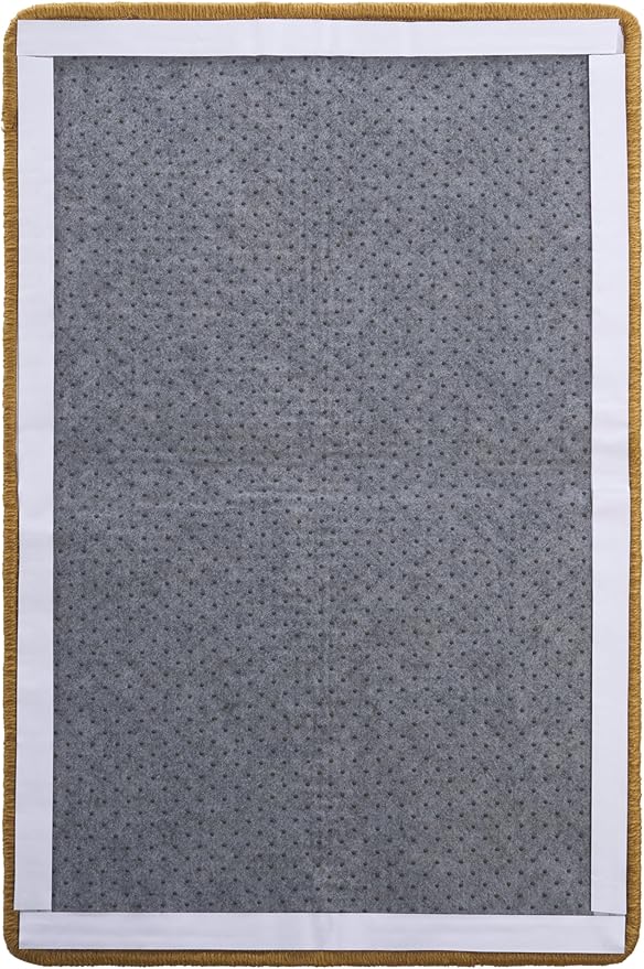 SAFAVIEH Cat Scratch Mat Pad Collection, 16" x 24", Natural Brown, Sisal Boucle Weave, Velcro & Slip Resistant Backing