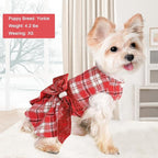 Dog Sweaters Dog Clothes for Small Dogs Boy Girl Fall Puppy Dress Warm Fleece Chihuahua Yorkie Teacup Doggie Sweaters Dresses Doggy Sweater for Small Dogs Girl Cat Outfit, Red, M