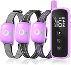 Dog Traning Collar - 2600FT Shock Collar for Dogs with Remote Control, IP68 Waterproof 3 Modes (Beep/Vibration/Shock) Ecollar, Security Lock for Large Medium Small Dogs, Purple