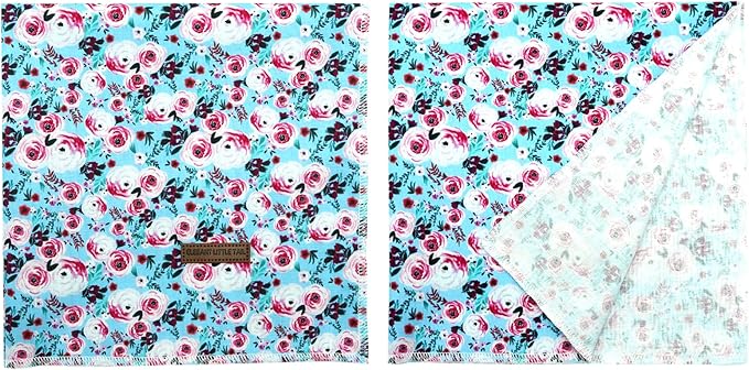 Elegant Little Tail Bandana - Washable Cotton Dog Kerchief & Reversible Scarf for Small to Large Dogs