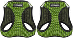 Voyager Step-in Air Dog Harness - All Weather Mesh, Reflective, No Pull Harness for Small, Medium Dogs, Cats - Secure with Hook & Loop Fastener, Buckle, Double D-Rings - Lime Green 2-Tone, XS