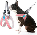Gooby Simple Step in III Harness - Pink, Medium - Small Dog Harness with Scratch Resistant Outer Vest - Soft Inner Mesh Harness for Small, Medium Dogs
