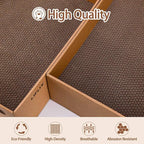 Cardboard Cat Scratcher with 2 Boxes, 6PCS Reversible Cat Scratch Pads in Large Cat Scratcher Box, 17.1" ｘ13.2 ｘ6.1