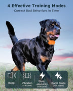 Jugbow Dog Shock Collar 2 Dogs (10-120Lbs) - 4200FT Dog Training Collars with Remote Control, IPX8 Waterproof Rechargeable E-Collars for Large Medium Small Dog