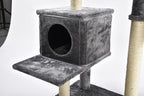 Max & Marlow 3-in-1 Cat Tree Condo Up to 50" | Transforming Cat Activity Tree & Condo | 3 Different Ways to Set Up, Gray,4070201