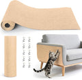 Cat Scratch Pad 78.7x15.8 Inch Self-Adhesive Trimmable Durable Cat Claws Furniture Protector for Couch Sofa Wall Door,Beige