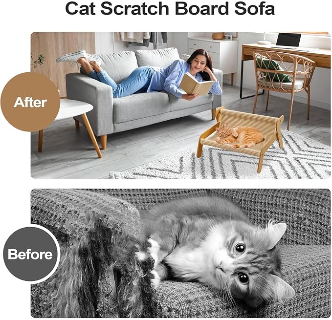 Cat Scratcher Couch,Cool Furniture Protector Mat,Cat Scratch Pad | for Home Decor Enrichment Pet Supplies Playtime Indoor Kitten Training Nail Care