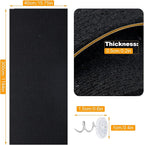 Large Cat Scratching Mat, 118"x15.8" Self-Adhesive Scratch Furniture Protector, Trimmable DIY Wall Climbing Carpet, Couch Protector, Scratching Pad Replacement (Black, 118"x15.8")