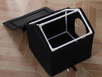 Outdoor Cat House Cat House for Outdoor and Indoor Use - Waterproof Shelter for Cats, Dogs, and Feral Animals (Black cat House, Medium)