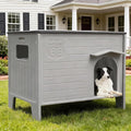 Dog House Outdoor Weatherpoof Plastic Large Dogs Houses Indoor Waterproof Stray/Pet Dog Shelter Outside for Large and Medium Dogs