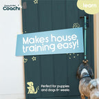Coachi Puppy & Mini Toilet Training Bells - Suitable for Puppy or Newly Acquired Dogs, House Training, Stop Door Scratching, Easy to Use, Adjustable Height. Dog Accessory, Great for Clicker Training
