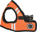 Puppia Soft Vest Dog Harness No Choke Step-in Reflective Triple Layered Breathable Mesh for Small and Medium Dog, Orange, Large