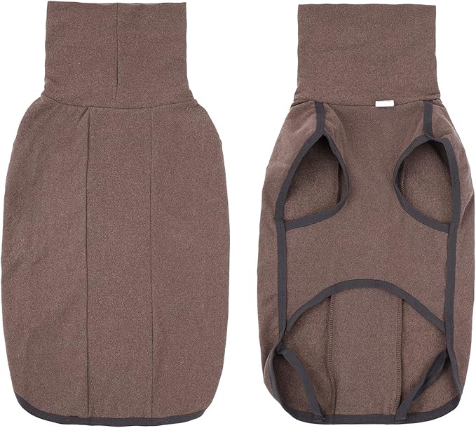 Dog Sweater Pullover Cold Weather Vest for Dogs Dog Sweatshirt & Jacket for Indoor and Outdoor Use (Medium, Brown)