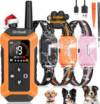 Shock Collar with Remote Control for Dogs, 3 Pack (5–150Lbs), 4400FT, IP67 Waterproof Collar 5 Training Modes with Light, Shock Collars for 3 Dogs E-Collars for Small Medium Large Dogs