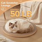 Cat Scratch Pad, Cat Scratcher Cardboard & Cat Scratching Pads - Round Cat Scratcher Refill (6pcs), 10 Inch Diameter 7/8 Inch Thick cat scratchers for Indoor Cats (1 Pack Round)