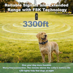 3-in-1 Dog Training Collar,Anti-Bark & Activity Monitor,3300ft Remote Range, LED Light, 3 Training Modes Beep Vibration Shock, Rechargeable Waterproof Dog Shock Collar for Small Medium Large Dogs