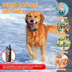 Dog Training Shock Collar 4000FT Dog Bark Collar with Remote IP67 Waterproof 4 Training Modes Beep Vibration Shock Light Mode Magnetic Charger Electric Dogs Collar 8-25 inches Single Shock Dull Black