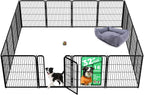 FXW Homeplus Unleashed Indoor Dog Playpen - Stress-Free and Safe Play, Heavy Duty 32 Inch 16 Panels Dog Pen for Small and Medium Dogs, Black│Patented