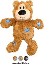 KONG Wild Knots Bears - Durable Dog Toys with Internal Knotted Ropes and Minimal Stuffing for Less Mess (Assorted Colors) (X Large (2 Pack))