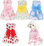 choyaxo 4pcs Cute Dog Dress Pet Dress Puppy Skirt Summer Pet Clothes for Puppy Small Cats