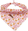 Elegant little tail Christmas Dog Bandana, Holiday Girl Boy Dog Bandanas for Small Medium Large Soft Dogs Washable Square Dog Scarf Adjustable Dog Kerchief