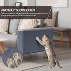 78.7"x15.8" Cat Scratch Mat,Trimmable Self-Adhesive Carpet, DIY Cat Climb Covered Pads for Furniture Couch or Wall Protector (Grey)