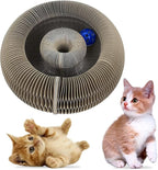 2 Pack Magic Organ Cat Scratching Board, Cat Accordion Scratching Post with Bell for Kitten Cats Interactive Kitten Fun Intelligence Physical Exercise Educational