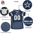 Pets First NFL Dallas Cowboys Dog Jersey, Size Small, Football Shirt Costume for Pet, Dog Sports T-Shirt, NFL Team Clothing for Cats, Licensed Pet Apparel Available in 7 Sizes and 32 Teams