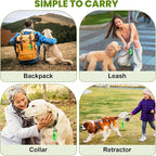 Dog Poop Bags Rolls 420 Counts: TVOOD Extra Thick Poop Bags for Dogs Leak-proof Scented Pet Waste Bags for Doggie Poo - with 2 Dispenser, Green