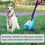 Cat Litter Disposal Bags and Dog Poop Bags with Handle,Cornstarch Based Extra Thick and Guaranteed Leak Proof Poop bags for Kitty and Doggy(360 Count 1.1 Gallon,Unscented)