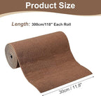 uxcell Self-Adhesive Cat Scratching Mat, 1 Roll 118" x 11.8" Couch Protector from Cat Claws for DIY Sofa, Wall, Doors, Cut Anti Cat Scratch Pad Carpet Mat, Brown