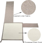 Cat Scratcher Couch- Natural Sisal Furniture Protection from Cats - Corner cat Scratcher for Couch,Chair,Sofa - Easy Installation (Khaki Sofa Right armrest)