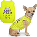 Parisian Pet Dog Shirt – 100% Cotton Shirts for Small Dogs – Sleeveless Puppy Vest – Lightweight and Breathable Pet Apparel – Pullover Summer Dog Clothes - Stretchy Funny T Shirts for Dogs