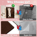 Anit Cat Scratch Couch Furniture Protector,78.7x15.8 Cat Wall Corner Scratcher Pads Mat,DIY Cats Scratching Carpet Post Board Replacement