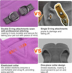 BEAUTYZOO XS Dog Sweaters, Soft Fleece Vest Pullover Dog Jacket with D-Ring Leash Attachment, Warm Winter Dog Clothes Cold Weather Doggy Chihuahua Sweater for Small Dogs Cats Boy or Girl, Purper XS