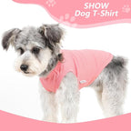 2 Pack Dog Clothes for Small Dogs Summer Dog Shirts Girl Boy Puppy T-Shirts Vest Blank Soft and Cool Pet Clothing Sleeveless Medium Large Dog Outfit Lightweight (Purple+L-Pink, X-Small)