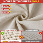 Cat Scratch Furniture Protector - Anti-Slip, Waterproof Sofa Cover to Keep Cats Off, Pet-Friendly Couch Protectors for 3 Cushion Couch, Khaki Anti-Scratch Couch Cover for Pets and Kids 150"X71"