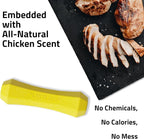 Playology Dog Toys | Durable Squeaky Chew Stick for Dogs | Medium Chicken Scented Toy - Easy to Clean and Made from Non Toxic Materials