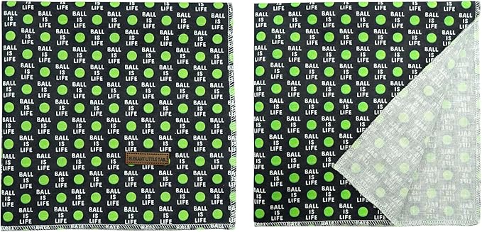 Elegant little tail Dog Bandana, Summer Cotton Dog Bandana Ball Adjustable Dog Scarf Handkerchief Boy Dog Bibs Scarf for Square Dog Kerchief for Small Large Dogs