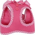Puppia Vivien Vest Dog Harness Step-in All Season Mesh Cute No Pull No Choke Walking Training for Small Dog, Pink, Small