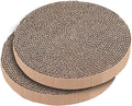 AUOON Cat Scratcher Replacement Pad, 2 Pack, Tighter and Stronger Roll, Non-Toxic, Extra-Thick Cardboard, Protect Furniture