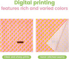 Elegant little tail Dog Bandana, Cute Duck 1PC Washable Dog Scarf Female or Male Square Bib Kerchief Scarf Adjustable Pet Bandana for Medium Large Dogs